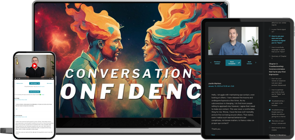 Conversation Confidence course on multiple devices